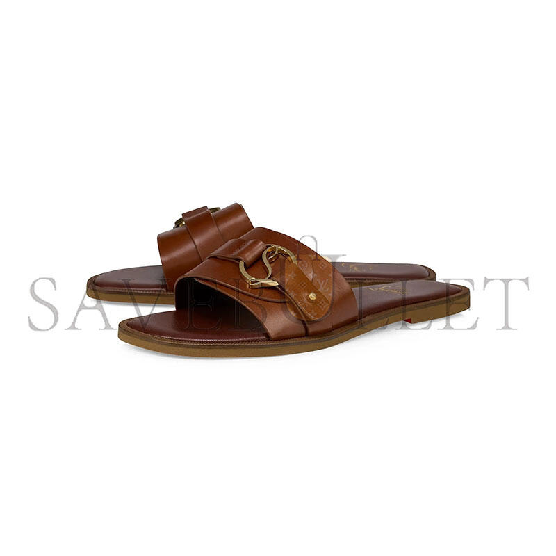 CHRISTIAN LOUBOUTIN HER IN ROMA LEATHER MULE SANDALS 1260519B439